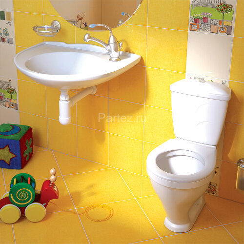 Унитаз-компакт Детский Стандарт 32,2х56,5х69 с сиденьем, белый (47901110022)