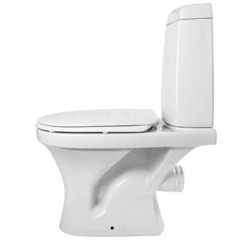 Унитаз-компакт КЕРАМИН Санти R Дуал с сиденьем микролифт, белый