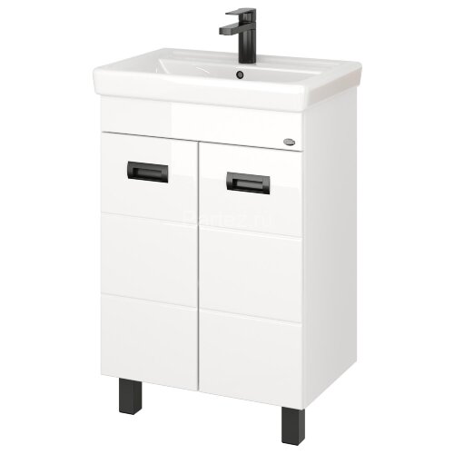 Тумба Onika Балтика-Квадро Black 55.11 белая (105552)