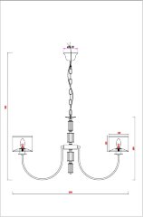 Подвесная люстра Arte Lamp A4092LM-8CC
