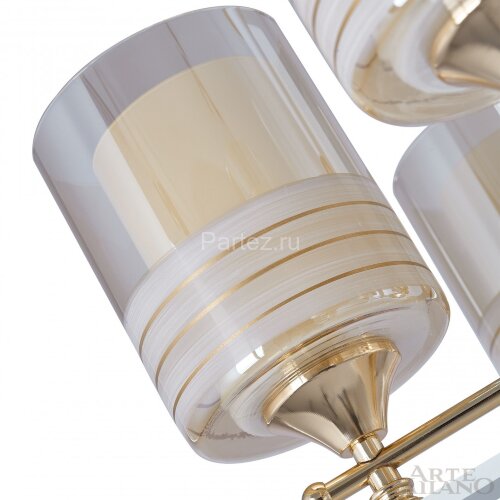 Подвесная люстра Arte Milano 306087/8 Wh/Gd