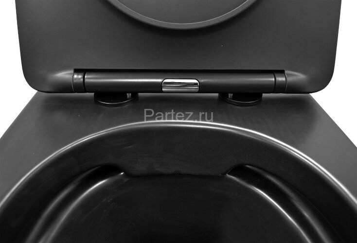 Сет AZARIO инсталляция + Унитаз подвесной Gloria с быстросъемным сиденьем микролифт, черный матовый 