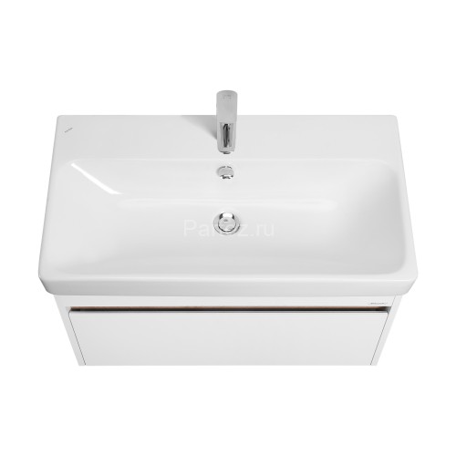 Тумба под раковину Акватон Марти 80 см, подвесная, цвет белый (1A283201MY010)