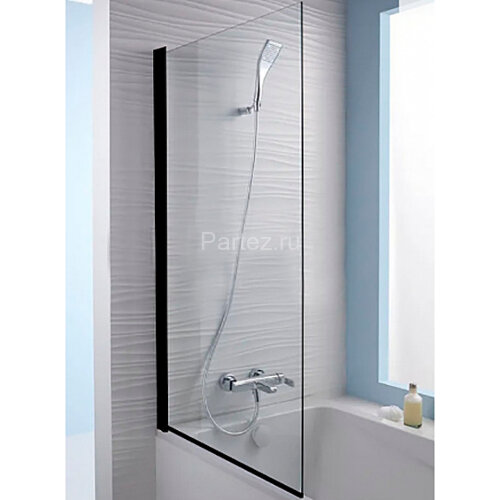 Шторка для ванны распашная Jacob Delafon Struktura 80х140 цвет профиля черный (E6D042-BL)