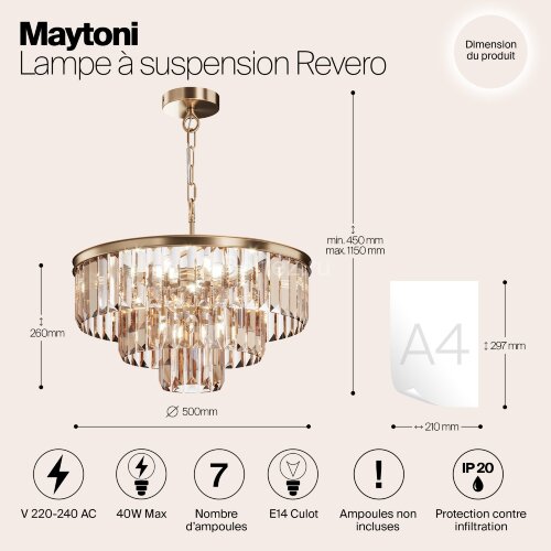Подвесная люстра Maytoni MOD085PL-07BS