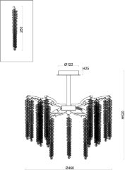 Потолочная люстра Freya FR1010CL-06G