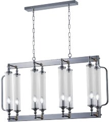 Подвесная люстра Crystal Lux TOMAS SP8 L1000 CHROME