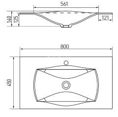 Раковина Блент Д 800