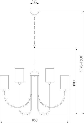 Подвесная люстра Eurosvet 60164/10 черный