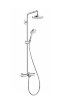 27351400 Croma Select S 180 2jet Showerpipe для ванны, белый/хром