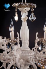 Подвесная люстра Eurosvet 3281/8 белый с золотом