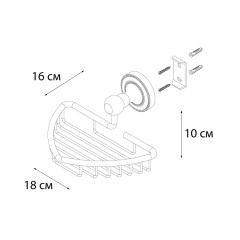 Мыльница Fixsen Style, Хром (FX-41109)