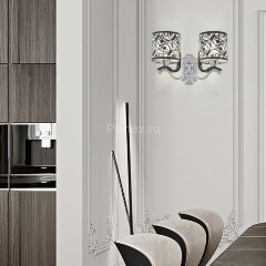 Бра Arte Milano 304957/2W Bk/Ni