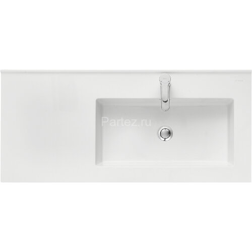 Раковина Aquaton Квадро Про 100 R, правая, белая (1A733231QA01R)