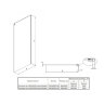 Душевое ограждение Roca Area боковая панель 80х200 хром (MP0608012M)