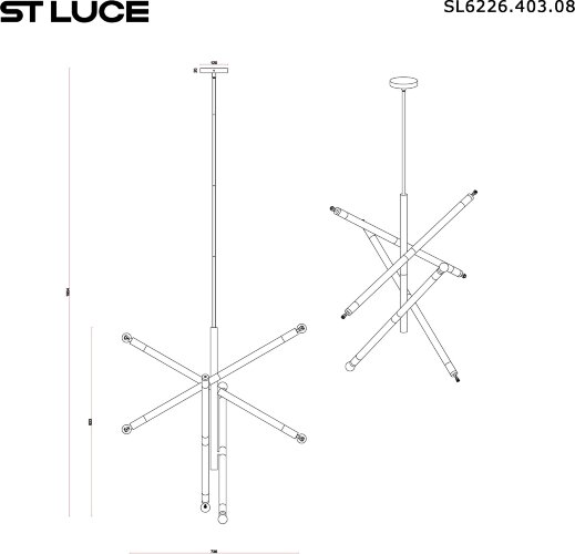 Потолочная люстра ST Luce SL6226.403.08