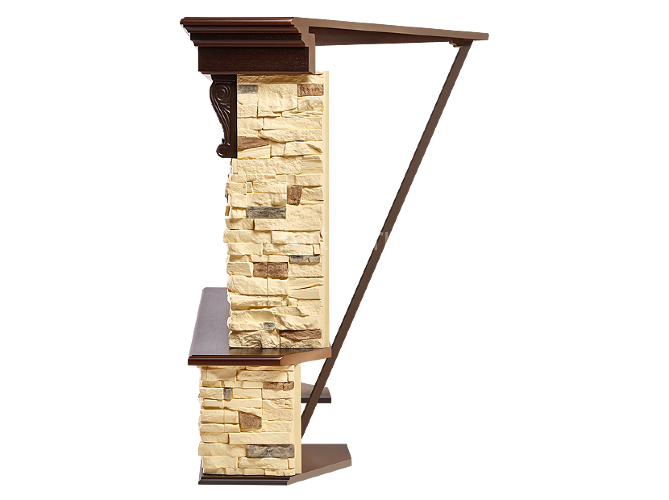 Портал угловой Electrolux Pietra 30 U сланец натуральный/темный дуб