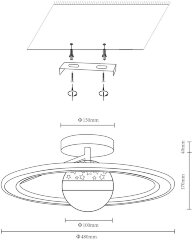 Потолочная люстра Velante 431-307-02