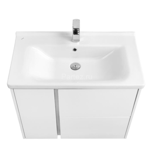 Тумба под раковину AQUATON Стоун 80 подвесная, белая (1A228201SX010)