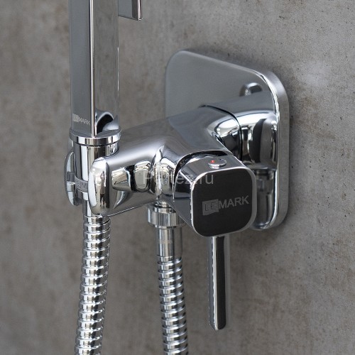 Смеситель Lemark Solo LM7173C с гигиеническим душем, встраиваемый