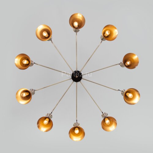 Потолочная люстра Bogate's 316/10 латунь / черный