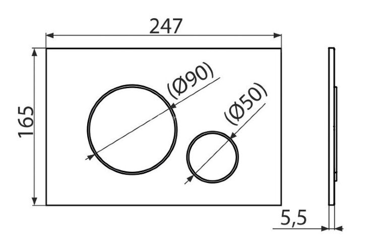 Инсталляция Alcadrain AM101/1120-4:1 RU для унитаза с белой клавишей смыва M670 (AM101/1120-4:1 RU M