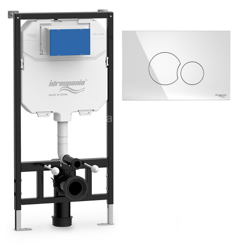 СЕТ IDROSPANIA: Инсталляция TABARCA + кнопка к инсталляции Belen хром глянец (40230+30361)