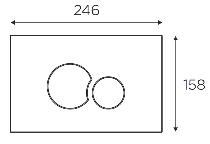 СЕТ IDROSPANIA: Инсталляция TABARCA + кнопка к инсталляции Belen хром глянец (40230+30361)