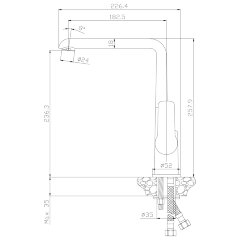 Смеситель Rossinka W35-23 для кухни