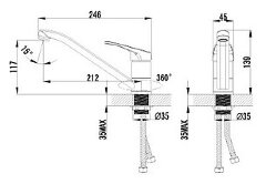 Смеситель Lemark Partner LM6554C для кухни