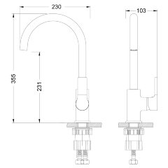 Смеситель Lemark Aura LM0605C для кухни