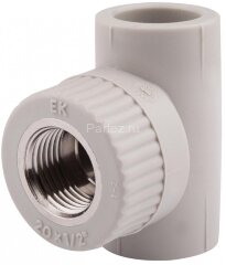 Тройник комбинированный PPR-ВР D25х1/2" Ekoplastik