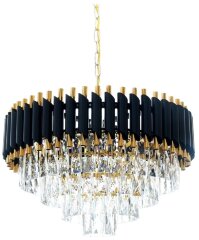 Подвесная люстра Lumina Deco LDP 6003-550 BK+F.GD