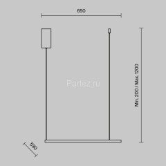 Подвесной светильник Maytoni MOD072PL-L28B3K