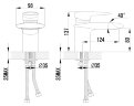 Смеситель Lemark Status LM4446C для раковины с каскадным изливом