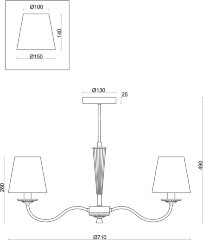 Потолочная люстра Freya FR2027PL-03N