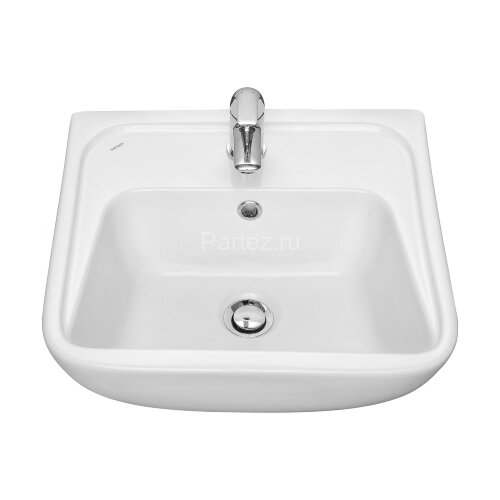 Раковина подвесная Santek "Лонги-50" 500х420х195 фарфор, 1 отверстие под смеситель, белая (1.WH50.1.