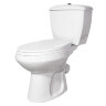 Унитаз-компакт Элисса Стандарт, нижний подвод, косой выпуск, с сиденьем, белый (43301130202)