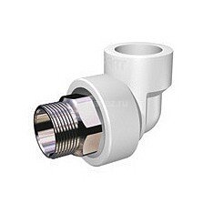 Угол комб. PPR-НР под ключ D32х1" Aquapipe