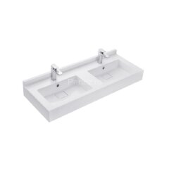 Раковина две чаши AQUATON Сакура 1200, белая (1A72433KSK010)