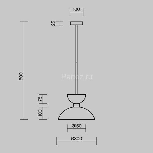 Подвесной светильник Freya FR5490CL-01BS