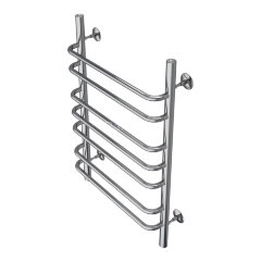 Полотенцесушитель водяной AZARIO FERRARA 500/800 7 секций, нижнее/диагональное подключение, 1/2&quot;, хр