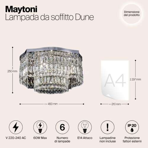 Потолочная люстра Maytoni DIA005CL-06CH