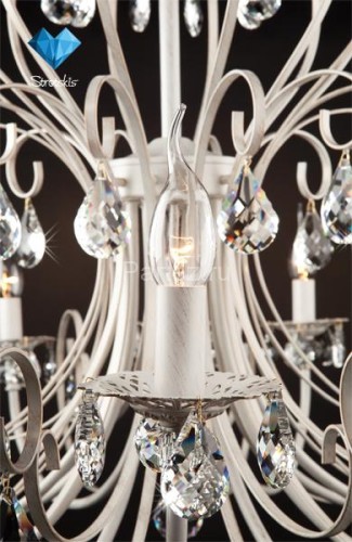 Подвесная люстра Eurosvet 3305/12 белый с золотом