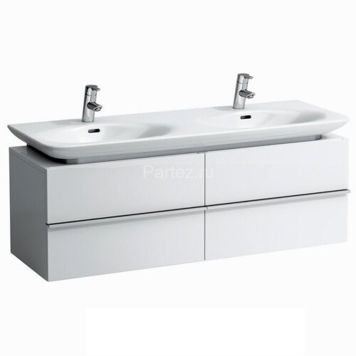 Раковина подвесная двойная Laufen Palace 130x48 см, белый (8.1070.8.000.104.1)