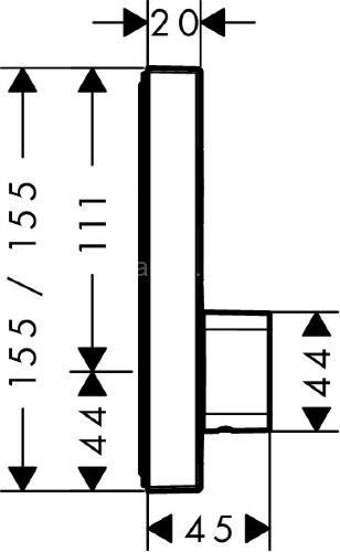 15767000 Смеситель ShowerSelect, для 1 потребителя, СМ