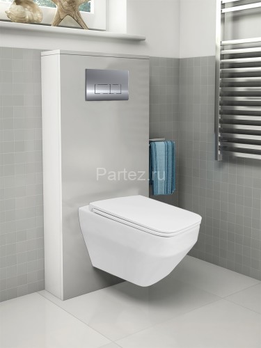 Сет LORANTO Инсталляция + подвесной унитаз Azario MONEO безободковый, слив "Торнадо", в комплекте с