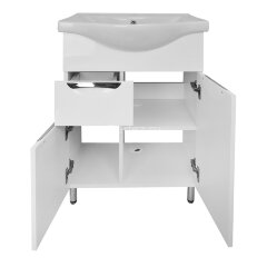 Комплект тумба Стиль- 60/1 600х450х840 с раковиной Basic 60 (CS00070392)