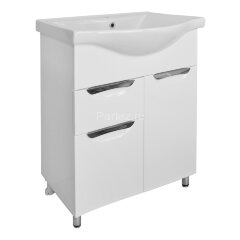 Комплект тумба Стиль- 60/1 600х450х840 с раковиной Basic 60 (CS00070392)