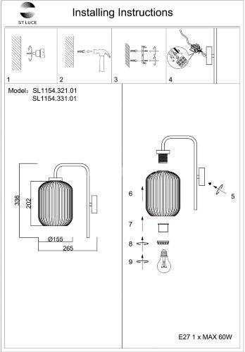 Бра ST Luce SL1154.321.01